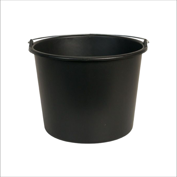 Bouwcenter bouwemmer 12 lt zwart Gripline-D