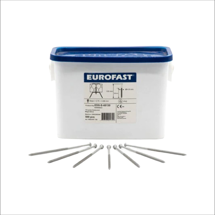 Eurofast houtdakschroeven 5,0x75 mm (emmer/500st)
