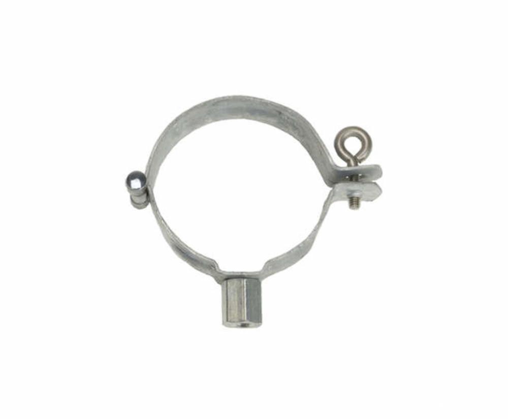 Beugel voor hemelwaterafvoer - zink - dubbele wrong - M8-M10 moer - Ø82mm