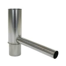Regentonvuller met rubber manchet - zink - 80mm