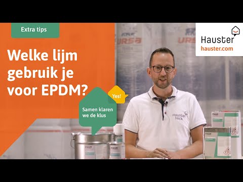 Welke lijm gebruik je voor het lijmen van EPDM?