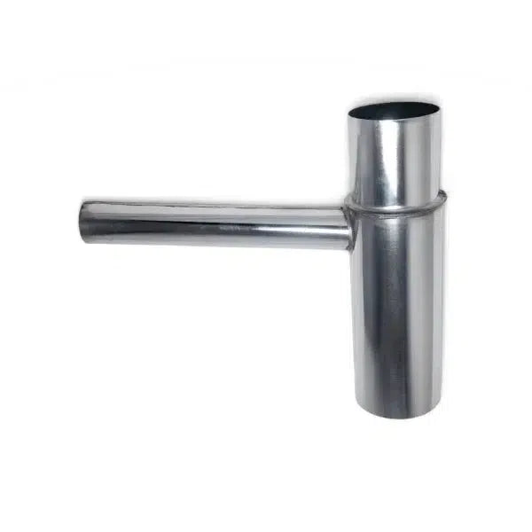 Regentonvuller met rubber manchet - zink - 80mm