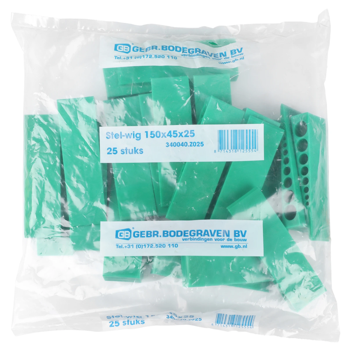 GB kunststof wiggen - 150x45x25mm - 25st
