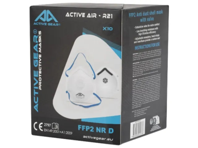 Active Gear mondmasker R21 FFP2 10 st wit universeel