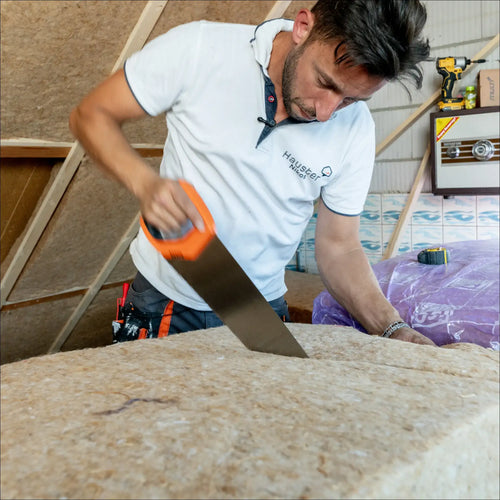 Bahco zaag voor biobased isolatie