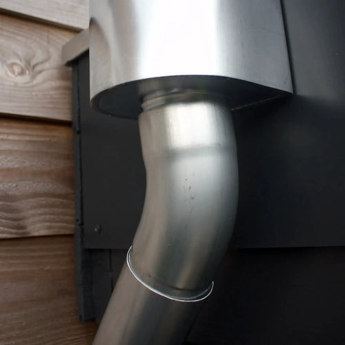 Bocht - zink - Ø80mm - 40°