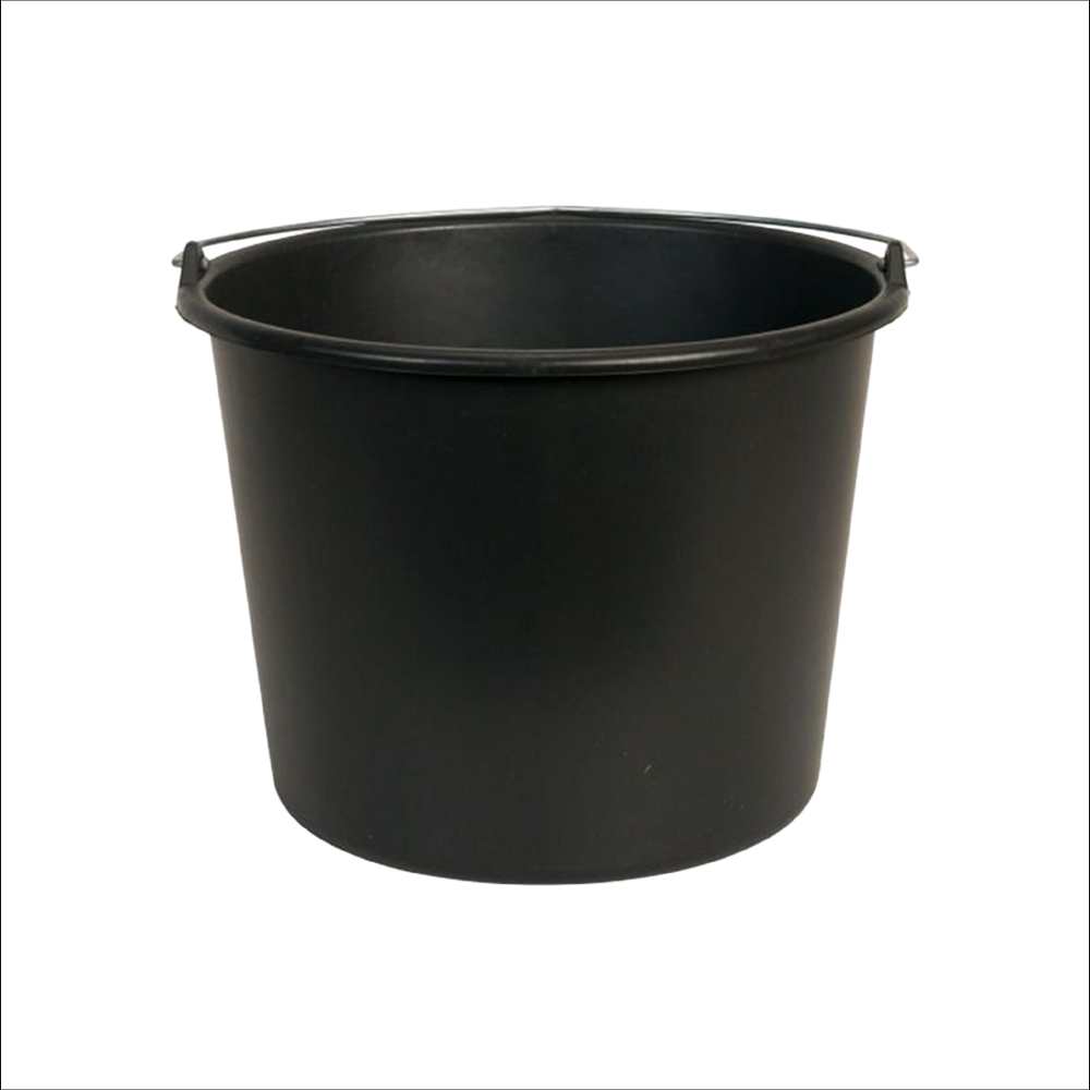 Bouwcenter bouwemmer 12 lt zwart Gripline-D