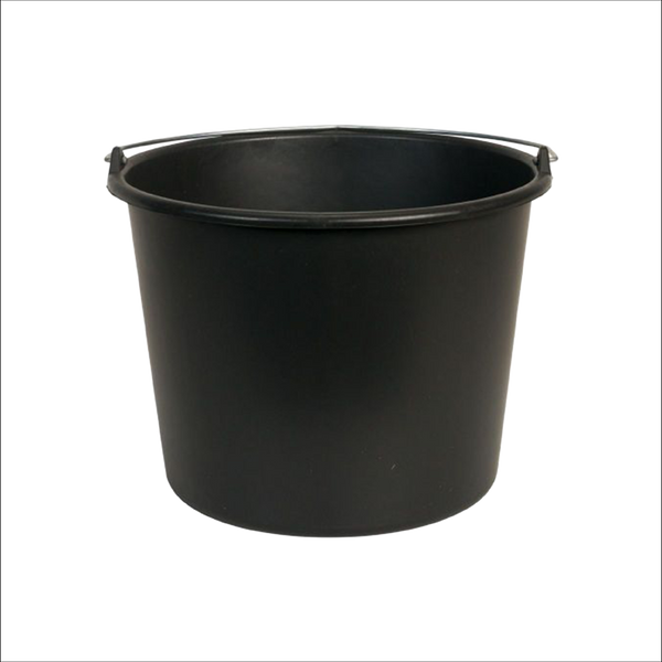 Bouwcenter bouwemmer 12 lt zwart Gripline-D
