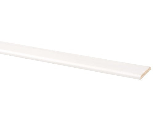 Grenen plint - deklijst - gegrond wit - 5x37mm - 270cm