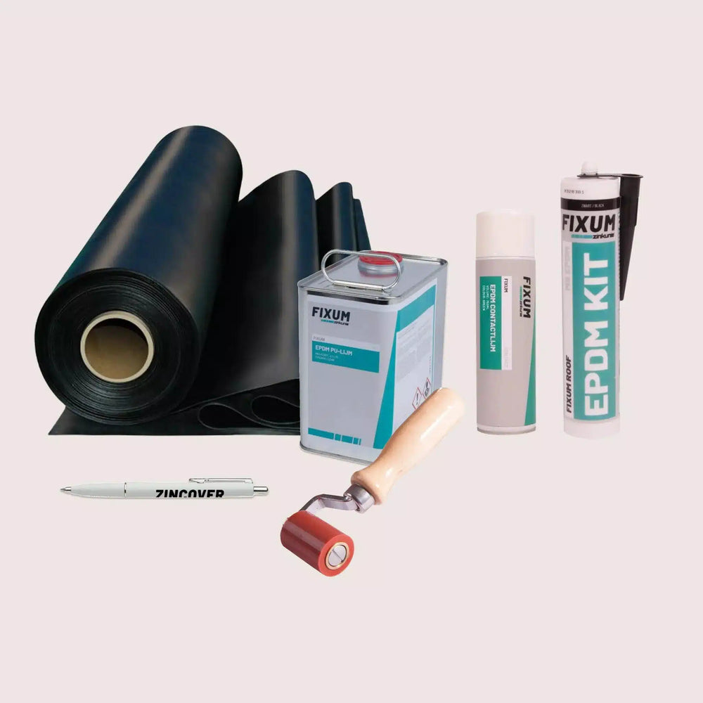 EPDM alles-in-één pakket - inc.folie, lijm & gereedschap - 7.5m2
