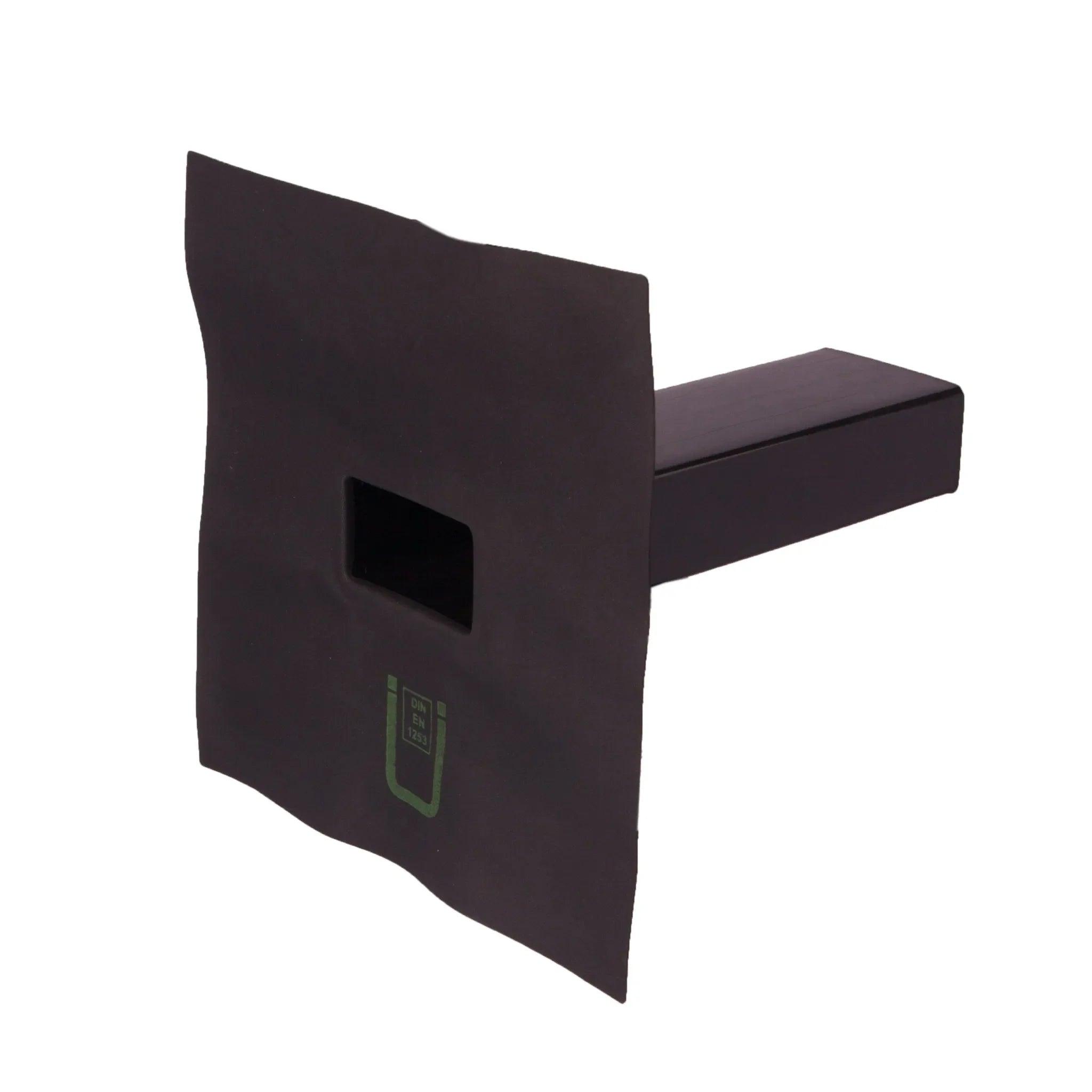 EPDM dakdoorvoer horizontaal 90° - stadsuitloop - 60x80mm - 600mm-Hauster