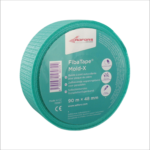 Gaasband Fiba Mold-X 48 mm 90 mt groen