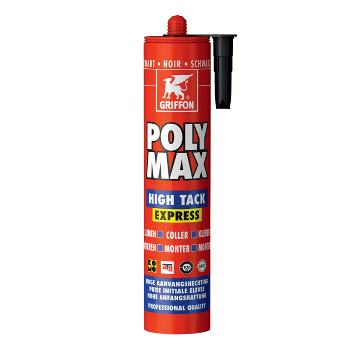 Griffon Poly Max High Tack montagekit - zwart - 425gr