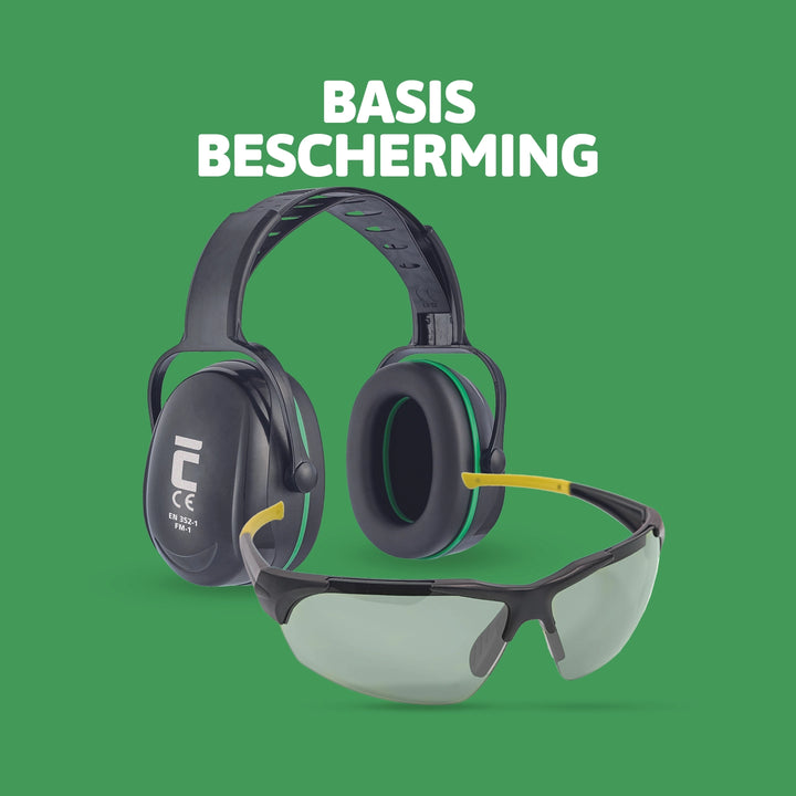 Hauster Set Veilig Klussen - Basis - Veiligheidsbril en Gehoorkap