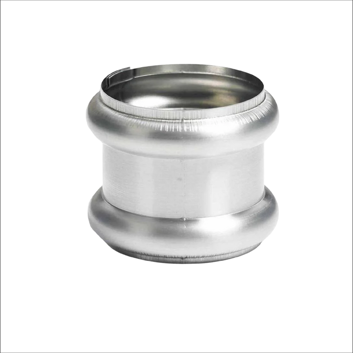 Dubbele wrong 80mm - Overschuifwrong - zink