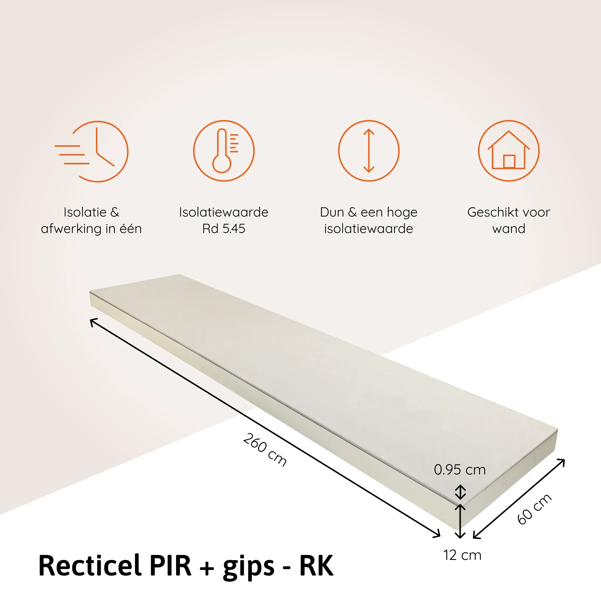 Recticel PIR gips RK 12 cm