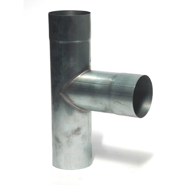 Rheinzink T-stuk - mof - zink - Ø80x80x80mm - 90°