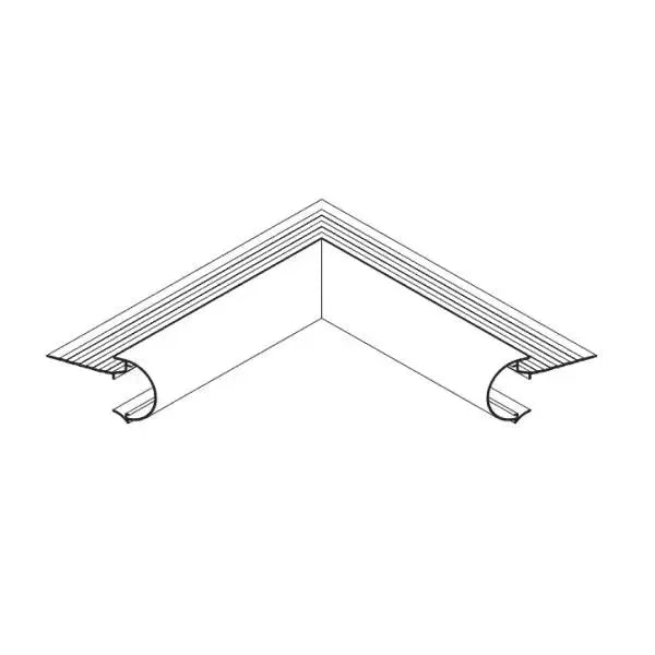 Roval binnenhoek - kraal daktrim - 500x500mm - 45mm