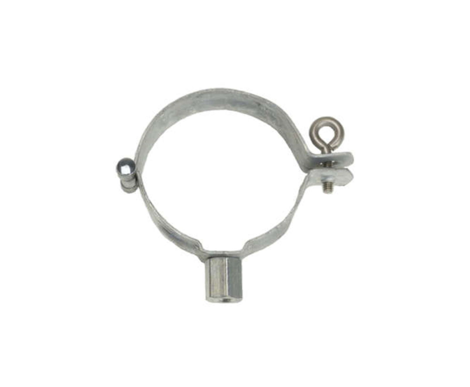 Beugel voor hemelwaterafvoer - zink - dubbele wrong - M8-M10 moer -  Ø82mm