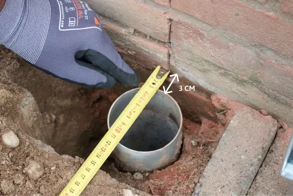 De bladvanger plaatsen