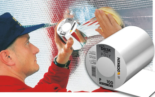 Delta Polyband P100 Aluminiumtape 100mm - 100 meter folietape