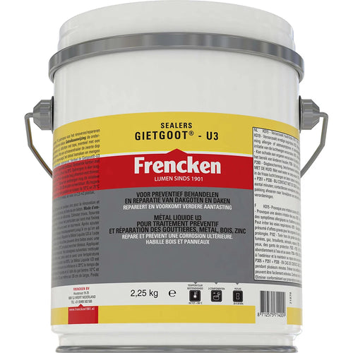 Frencken Gietgoot - U3 - 2,25 kg dakgootreparatie - Gootrenovatie