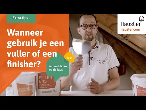 Wanneer gebruik je een vuller of een finisher?