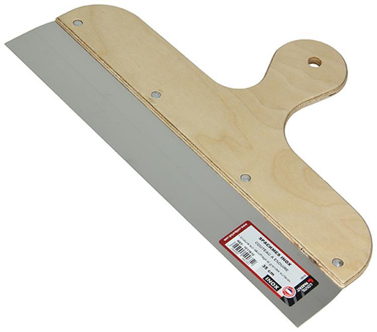 Spackmes - RVS met houten handvat - 35cm-Hauster