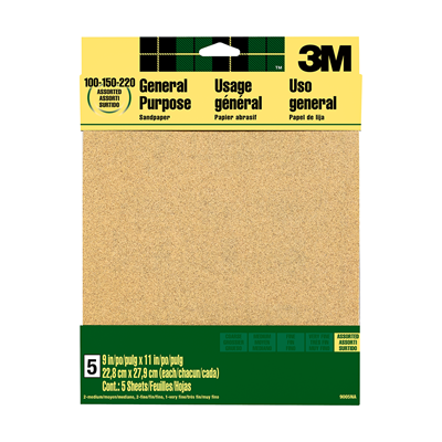 3M schuurpapier set - P100/150/220 - 5st