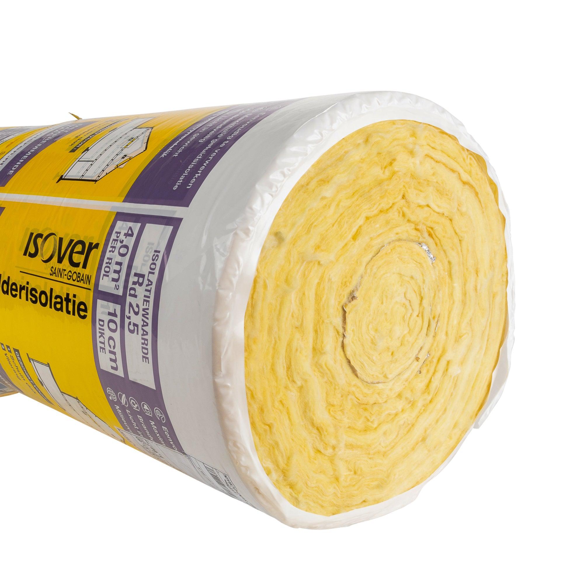 Isover glaswol isolatierol met dampremmende folie - Rd2.5 - 60x10cm - 4m2