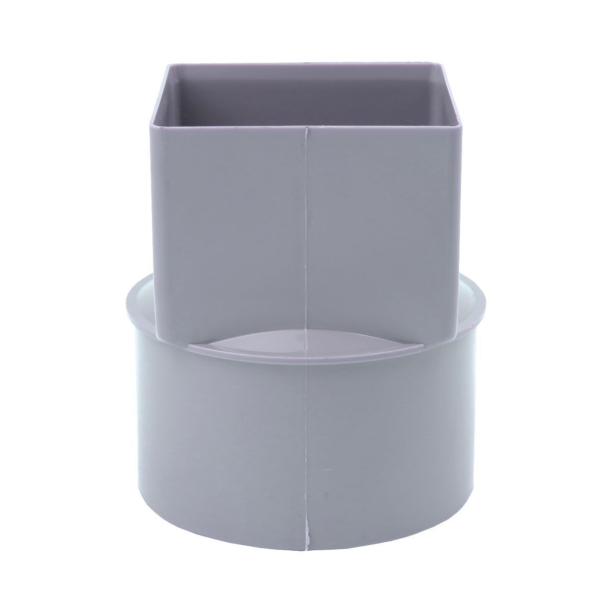 Dyka verloopstuk - verjongde spie - vierkant 80x103mm/Ø110mm