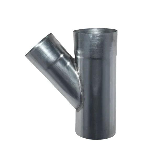 T-stuk - mof - zink - Ø80x80x80mm - 45°