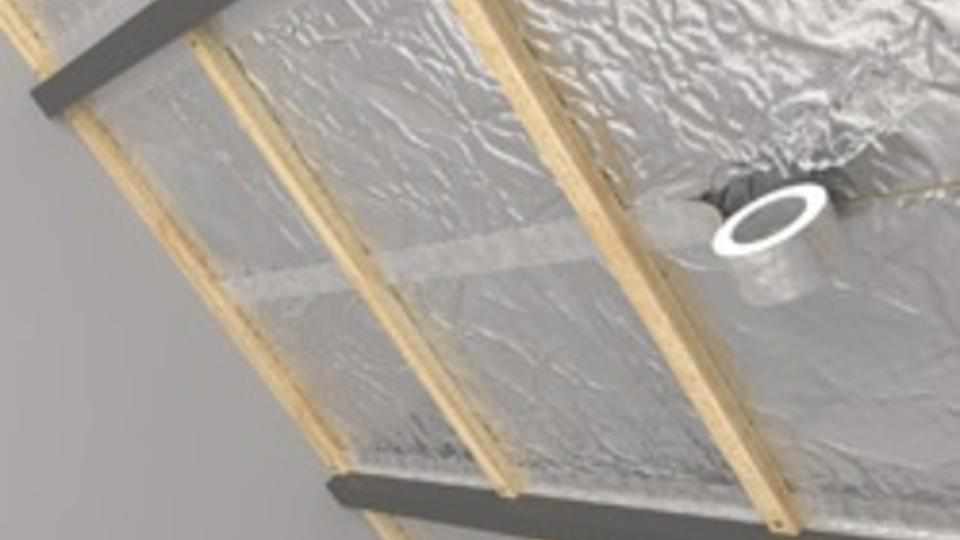 Isover glaswol isolatierol met dampremmende folie - Rd2.5 - 60x10cm - 4m2